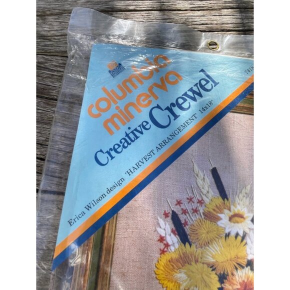 Vintage 1970s Columbia Minerva Erica Wilson Harvest Arrangement NOS - Picture 5 of 7